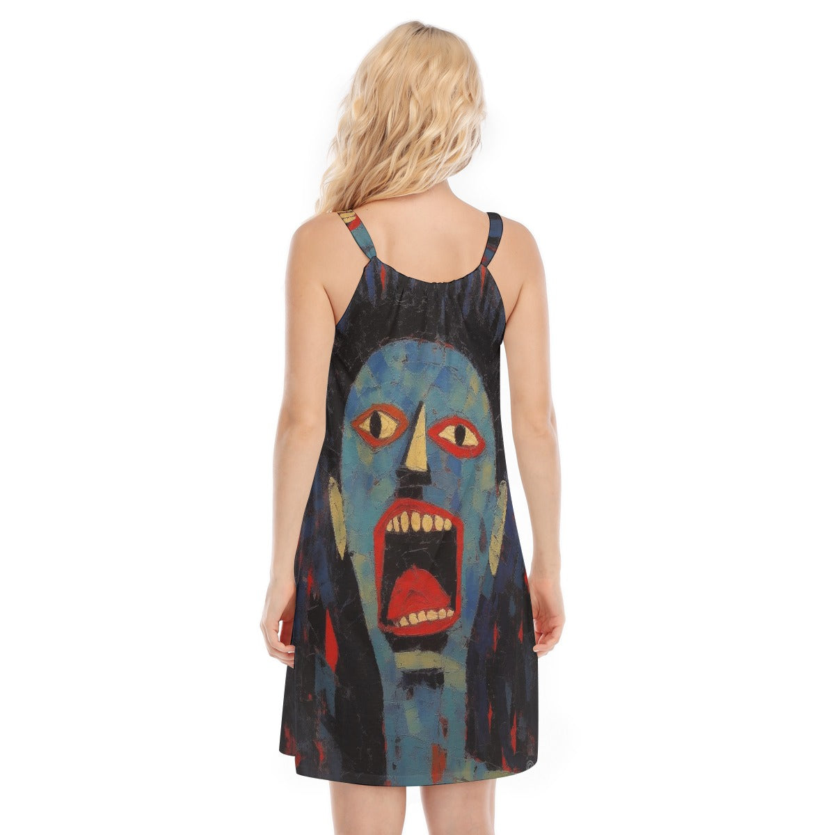 All-Over Print Women's O-neck Cami Dress