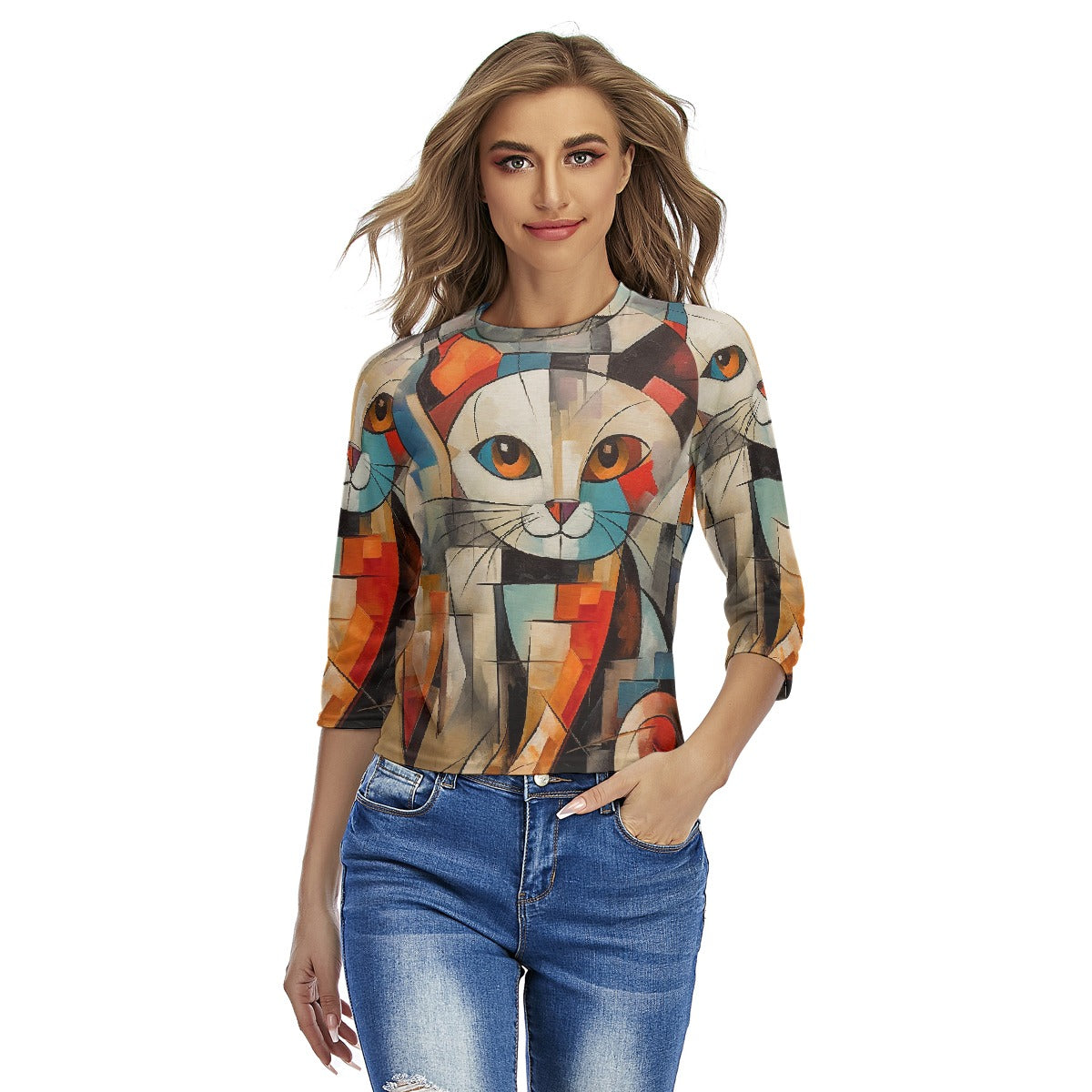 All-Over Print Women's Raglan Sleeves T-shirts