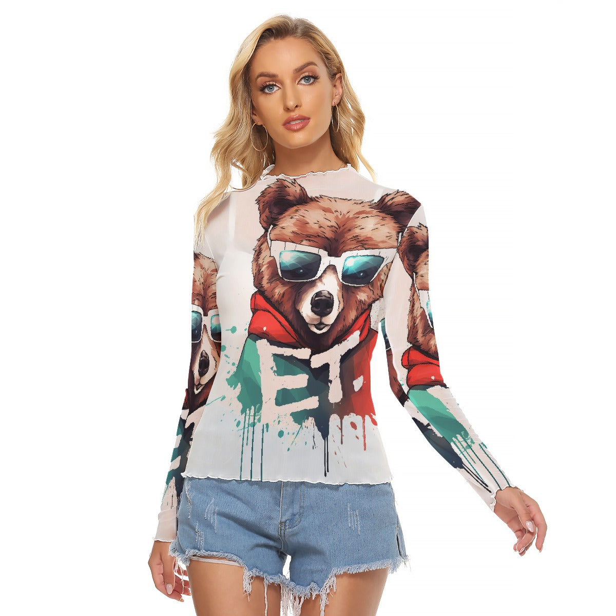 All-Over Print Women's Mesh T-shirt