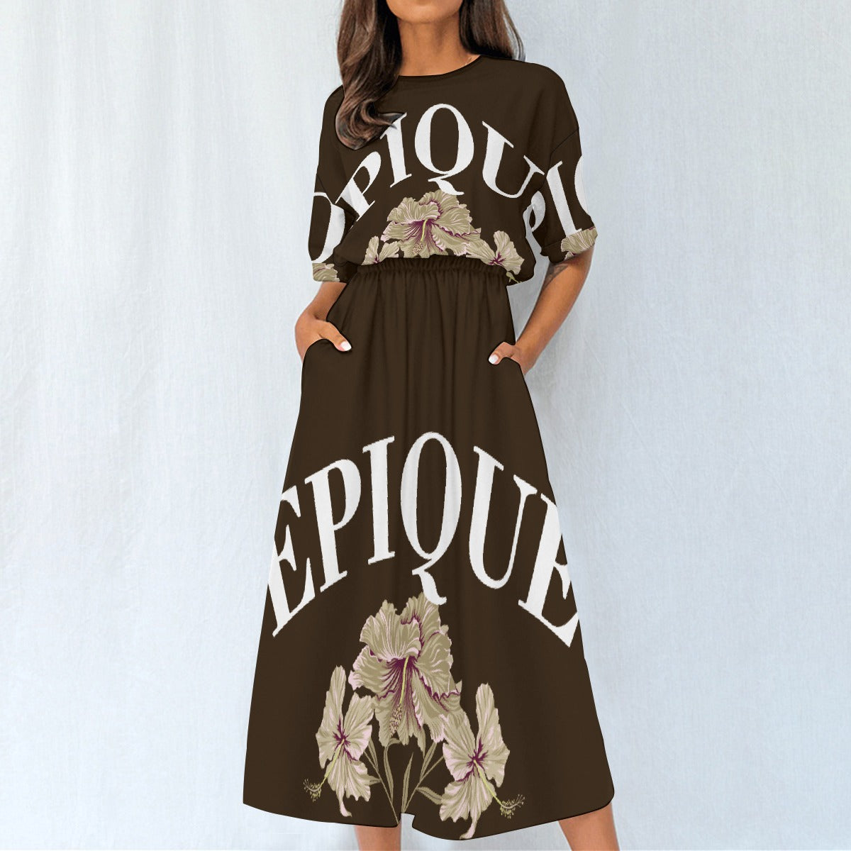 All-Over Print Women's Elastic Waist Dress