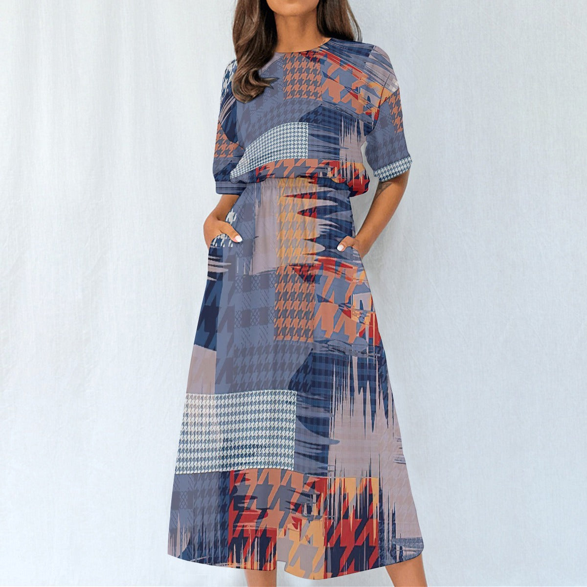 All-Over Print Women's Elastic Waist Dress