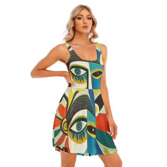 All-Over Print Women's Tank Vest Dress