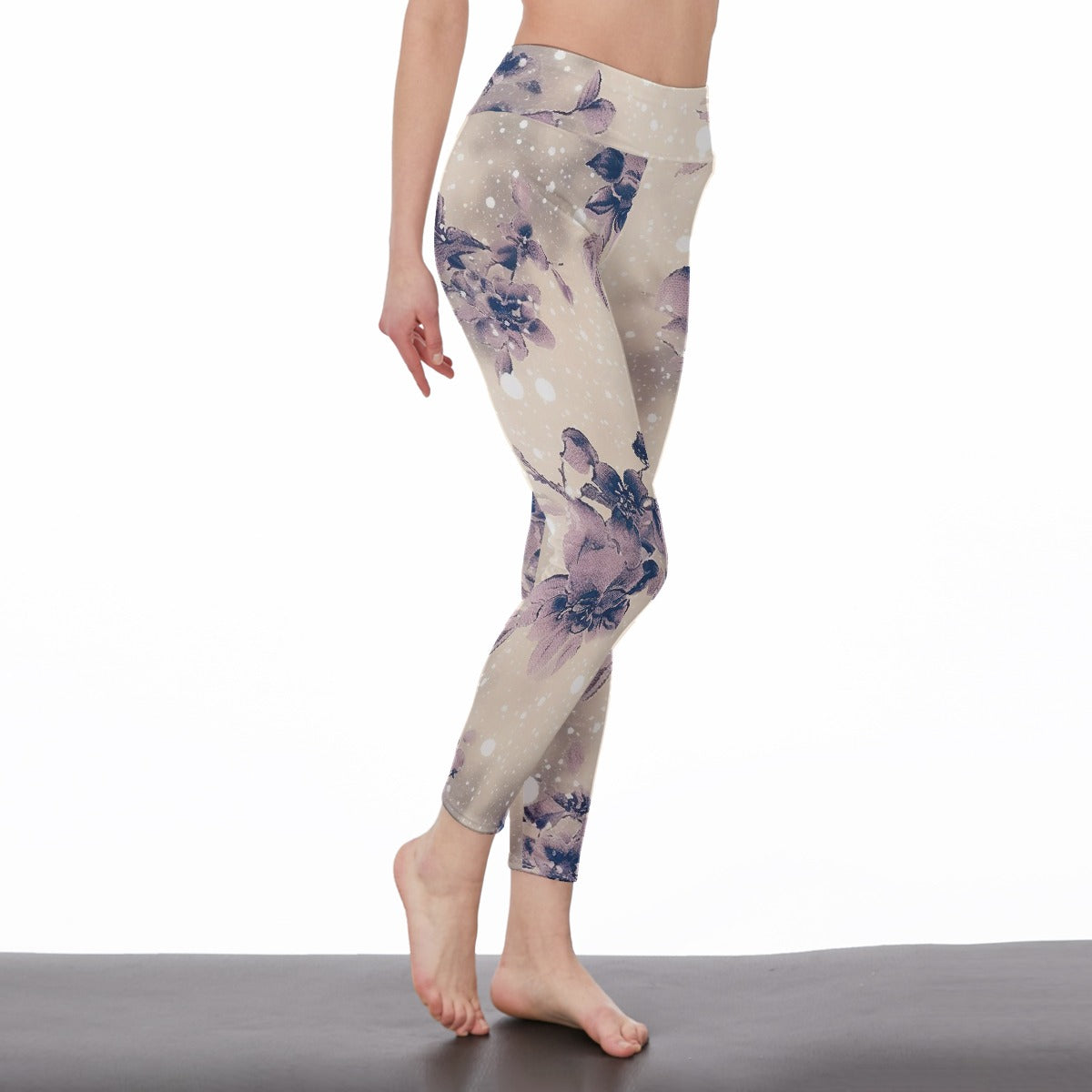 All-Over Print Women's High Waist Leggings | Side Stitch Closure