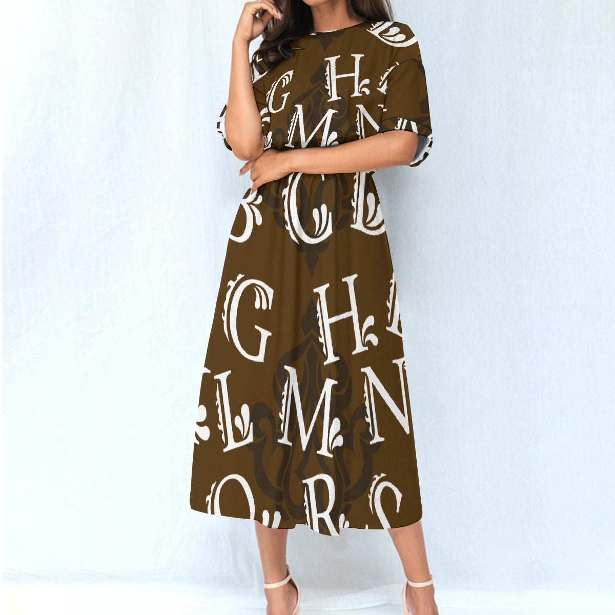 All-Over Print Women's Elastic Waist Dress