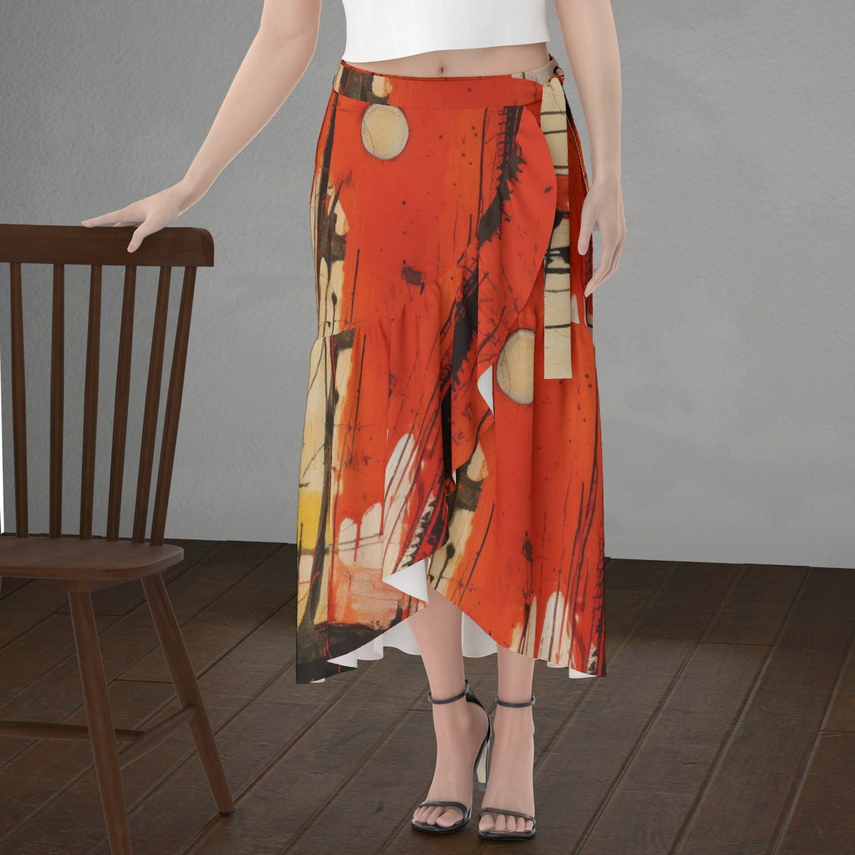 All-Over Print Women's Wrap Skirt