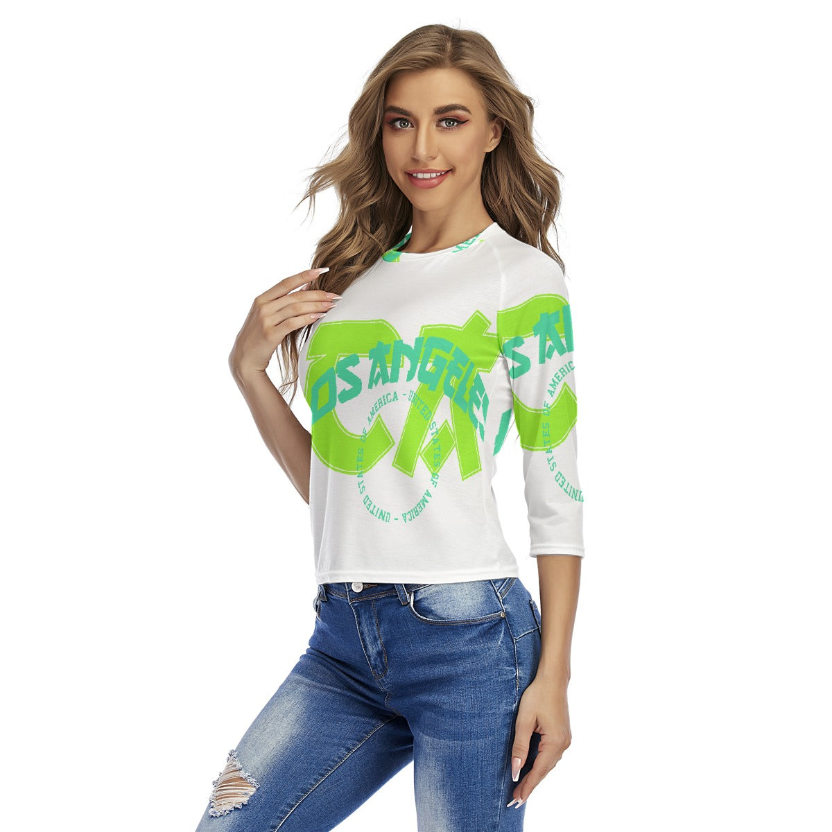 All-Over Print Women's Raglan Sleeves T-shirts