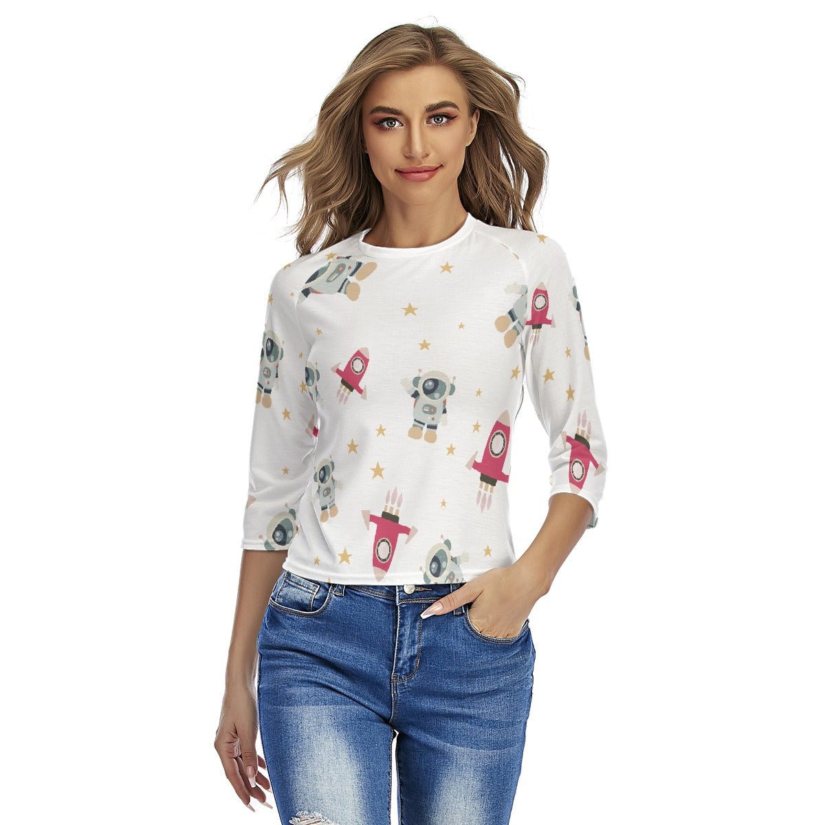 All-Over Print Women's Raglan Sleeves T-shirts