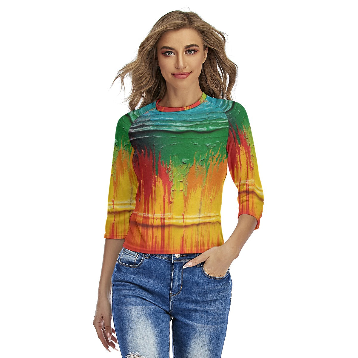 All-Over Print Women's Raglan Sleeves T-shirts