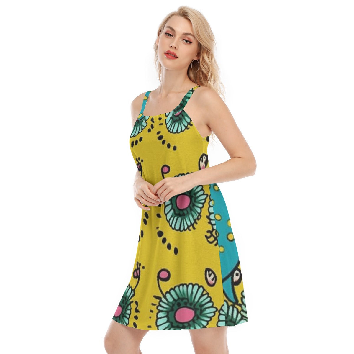 All-Over Print Women's Sleeveless Cami Dress