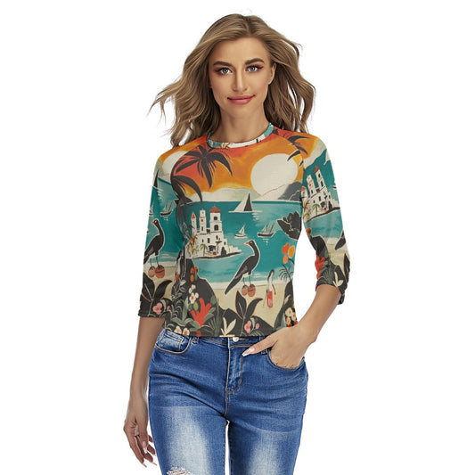 All-Over Print Women's Raglan Sleeves T-shirts