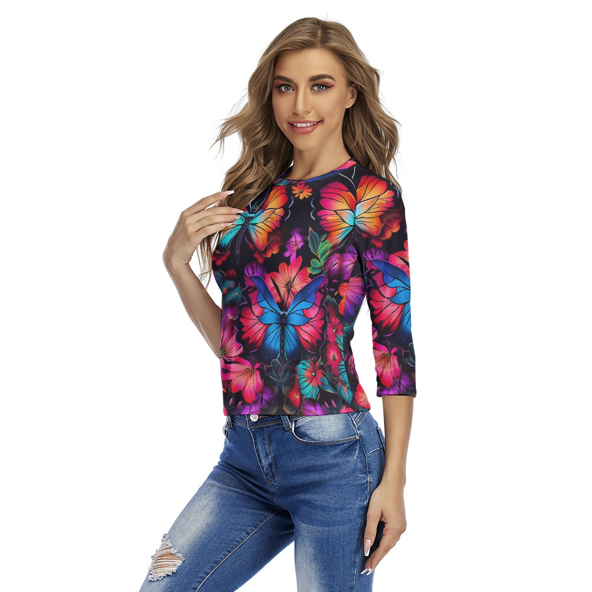 All-Over Print Women's Raglan Sleeves T-shirts