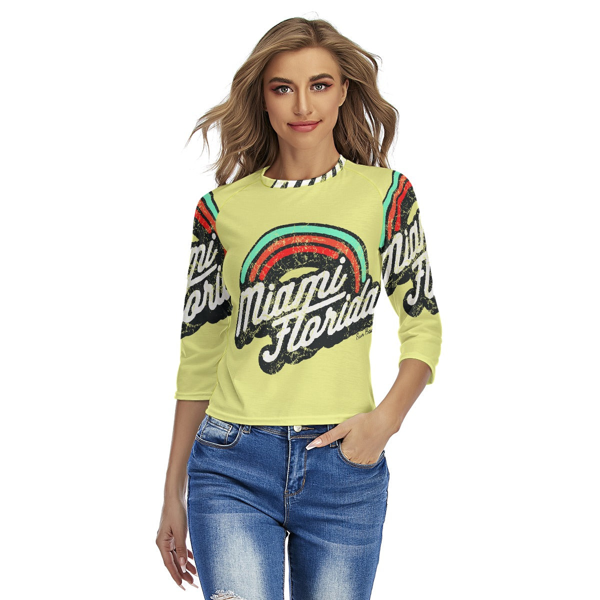 All-Over Print Women's Raglan Sleeves T-shirts