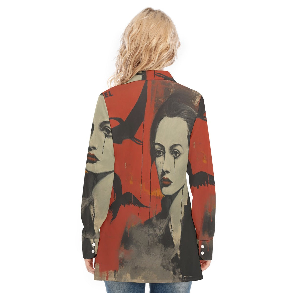 All-Over Print Women's Long Shirt