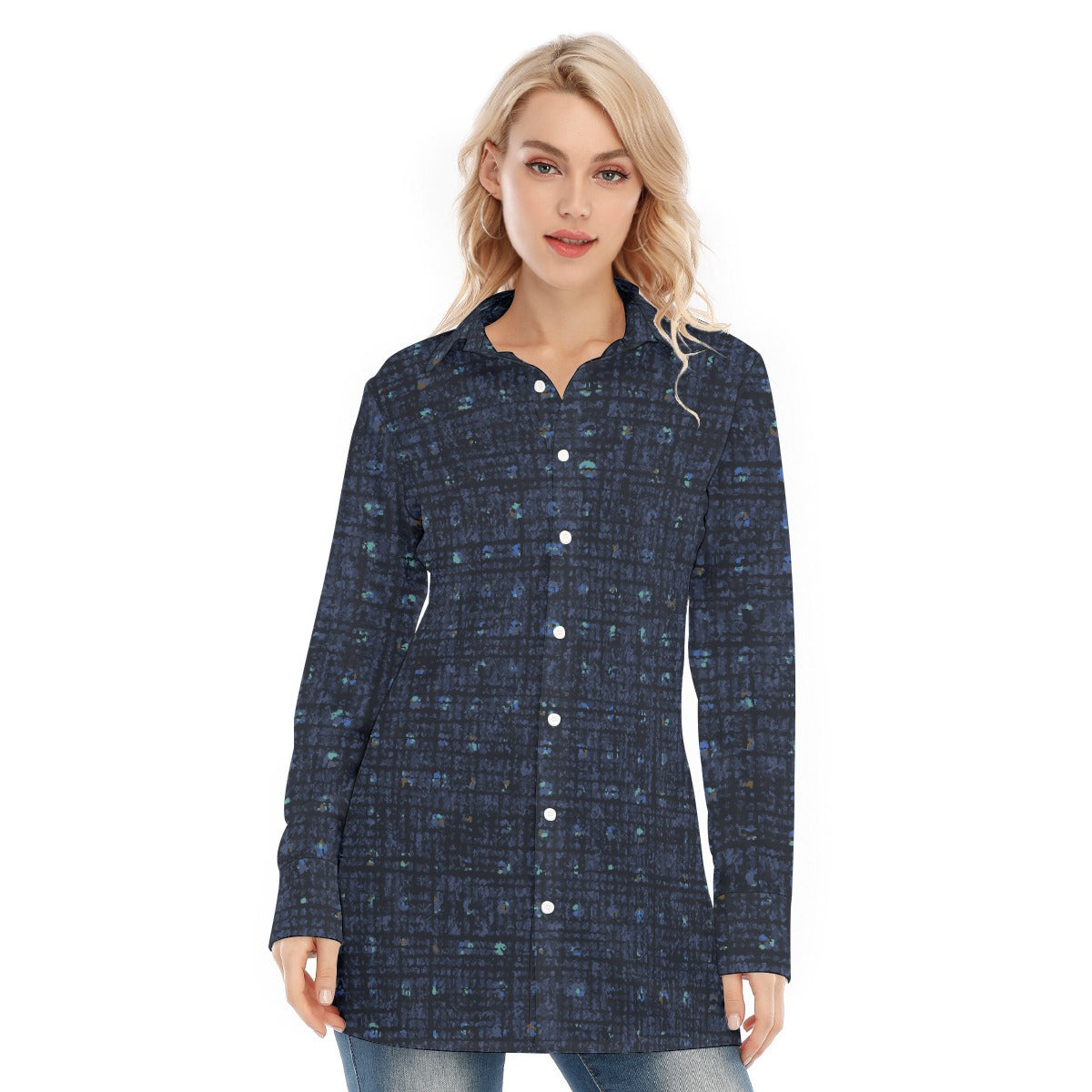 All-Over Print Women's Long Shirt