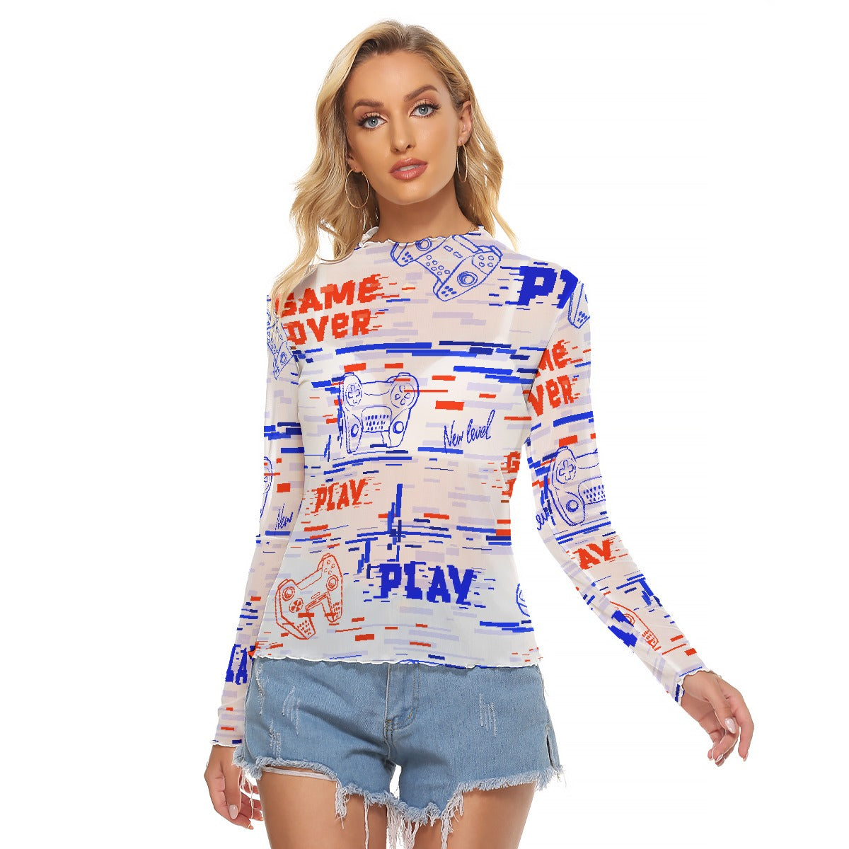 All-Over Print Women's Mesh T-shirt