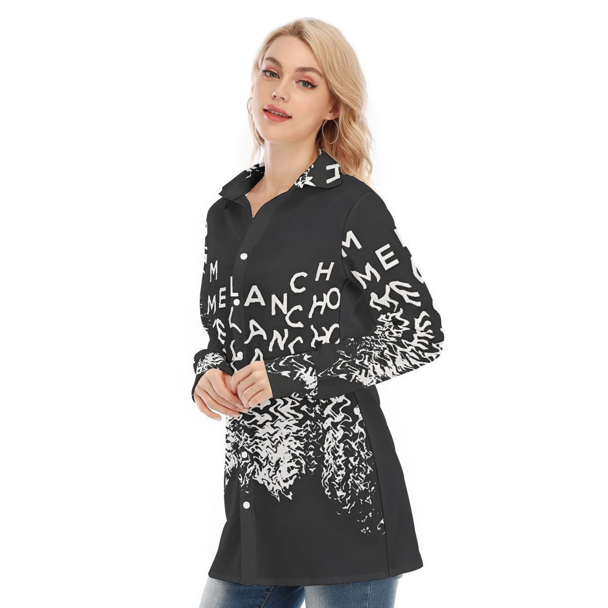 All-Over Print Women's Long Shirt