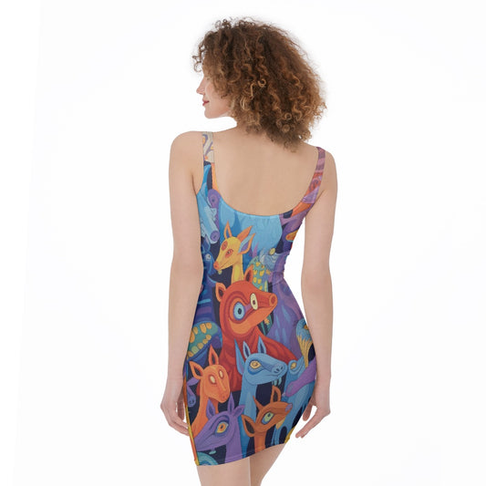 All-Over Print Women's Bodycon Dress