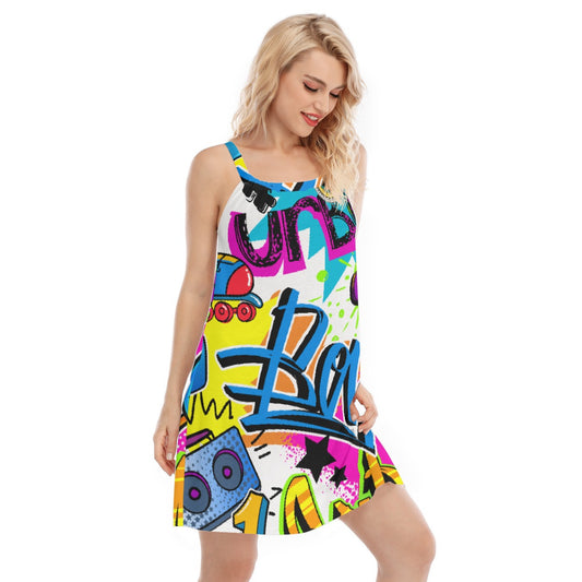 All-Over Print Women's Sleeveless Cami Dress