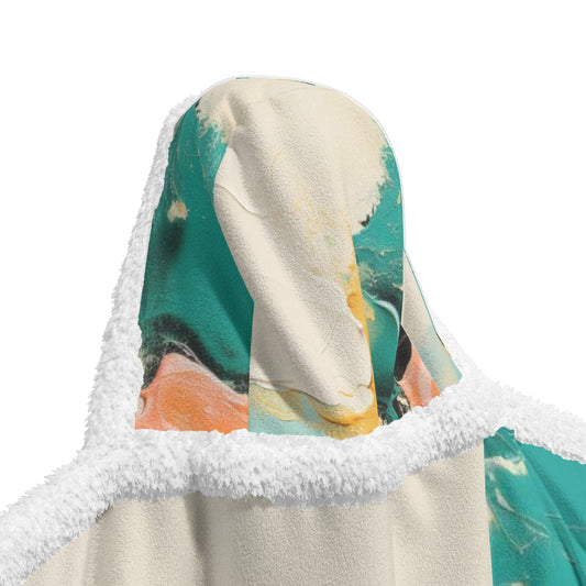 All-Over Print Unisex Wearable Hooded Blanket