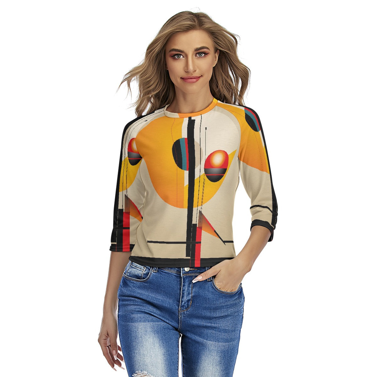 All-Over Print Women's Raglan Sleeves T-shirts