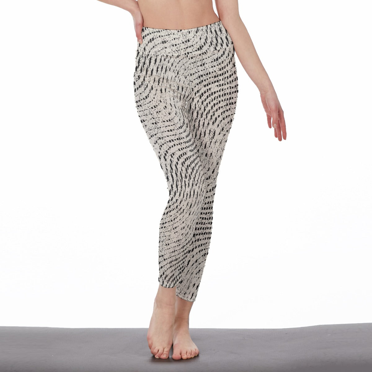 All-Over Print Women's High Waist Leggings | Side Stitch Closure