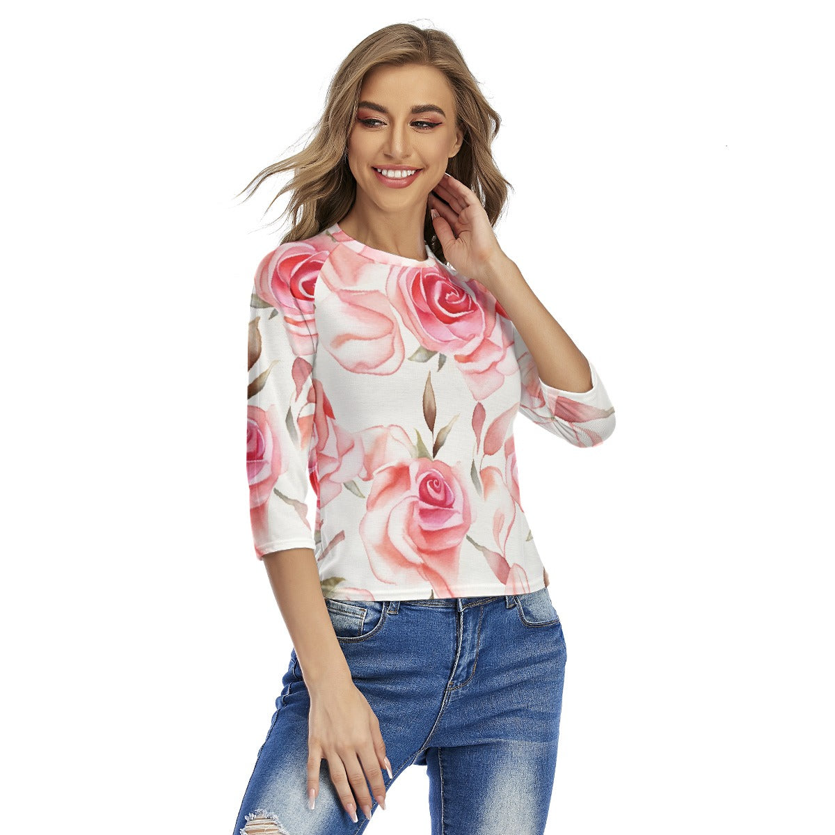 All-Over Print Women's Raglan Sleeves T-shirts