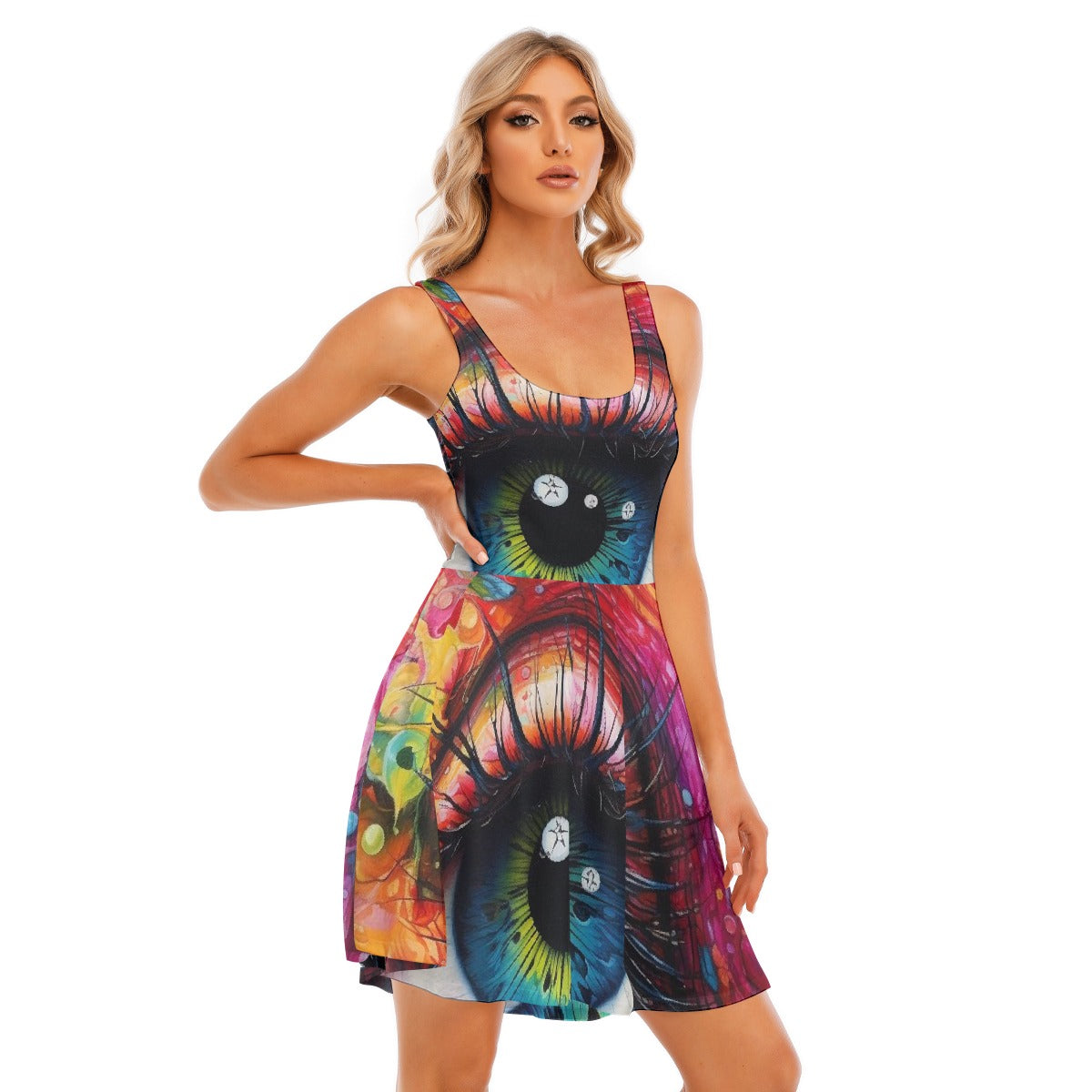 All-Over Print Women's Tank Vest Dress