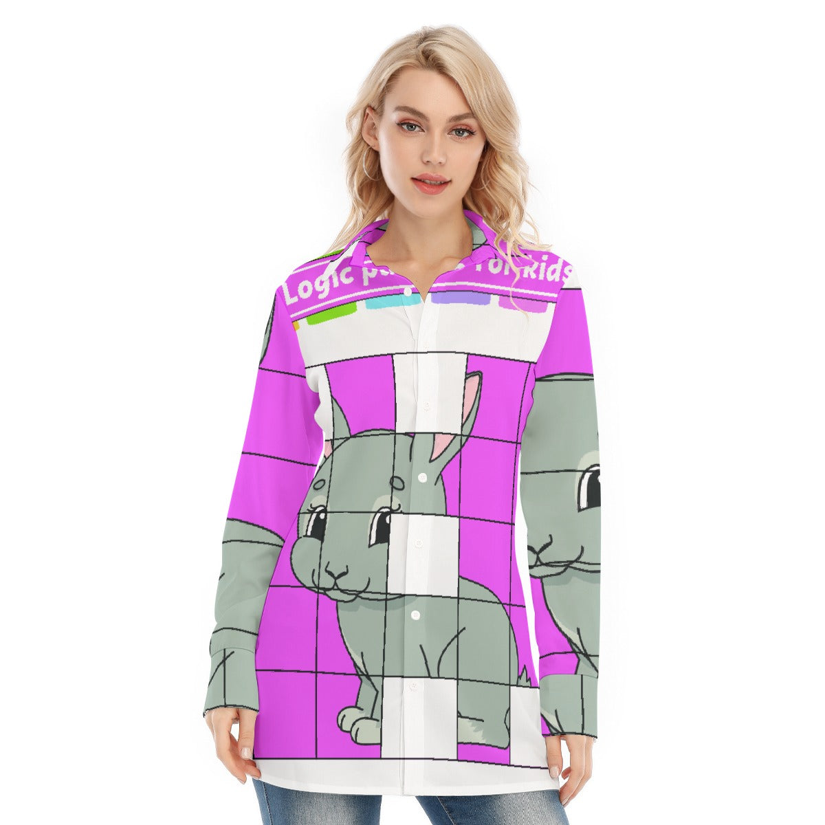 All-Over Print Women's Long Shirt