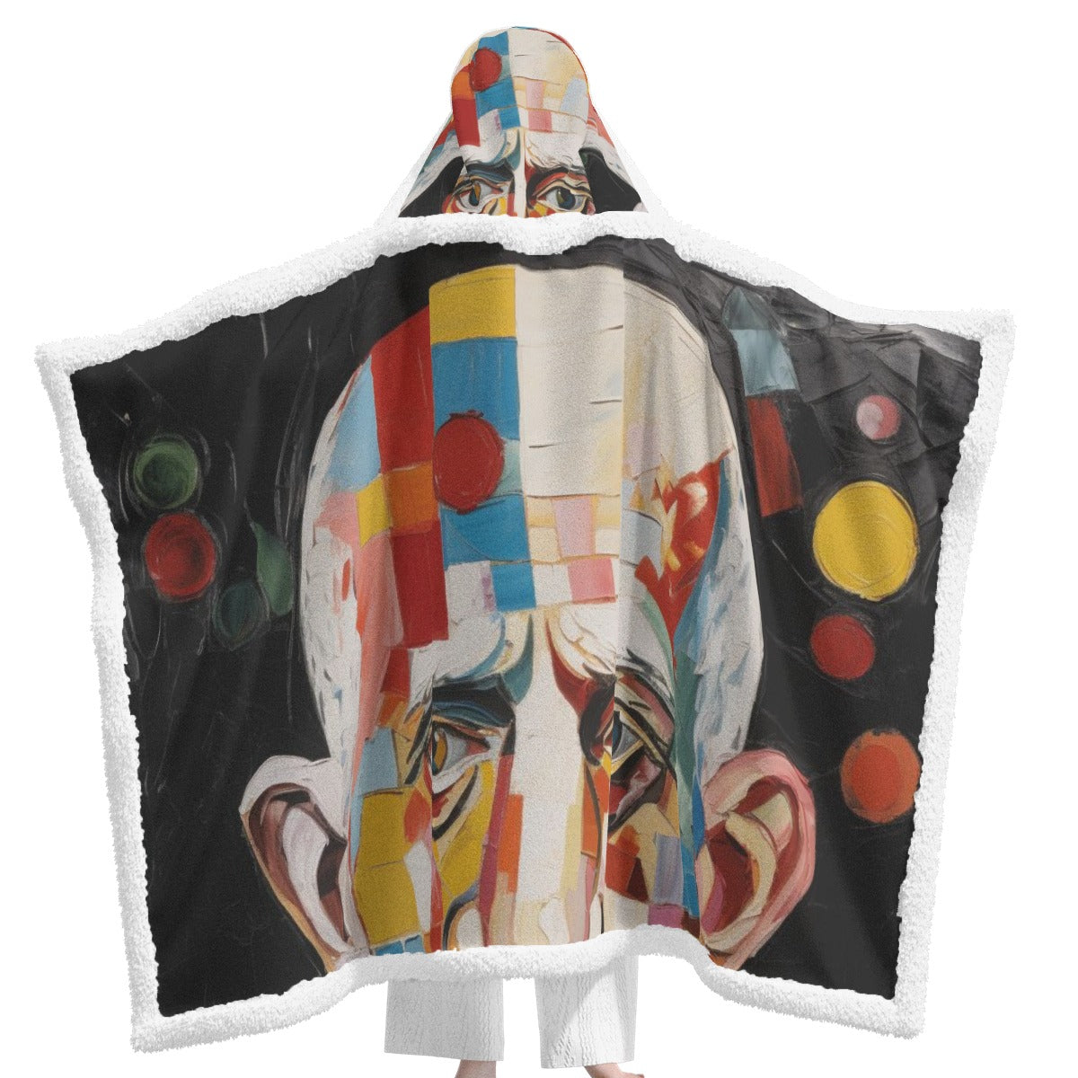 All-Over Print Unisex Wearable Hooded Blanket