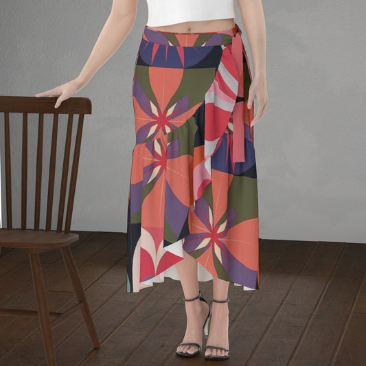 All-Over Print Women's Wrap Skirt