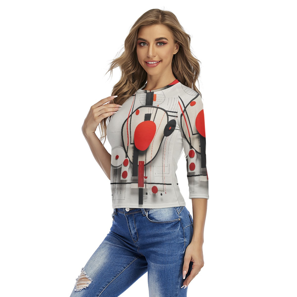 All-Over Print Women's Raglan Sleeves T-shirts