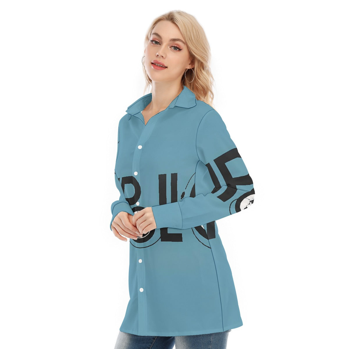 All-Over Print Women's Long Shirt