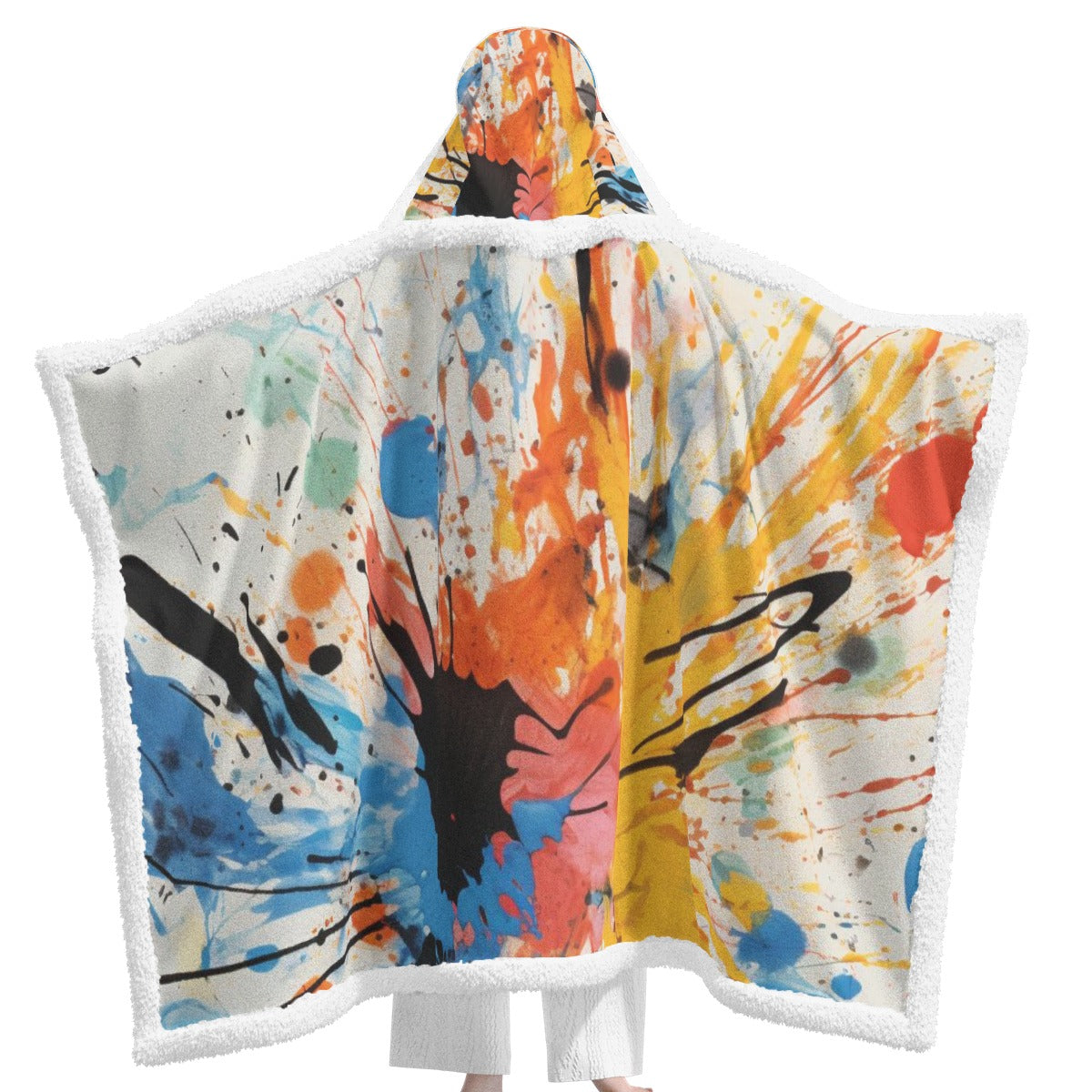 All-Over Print Unisex Wearable Hooded Blanket