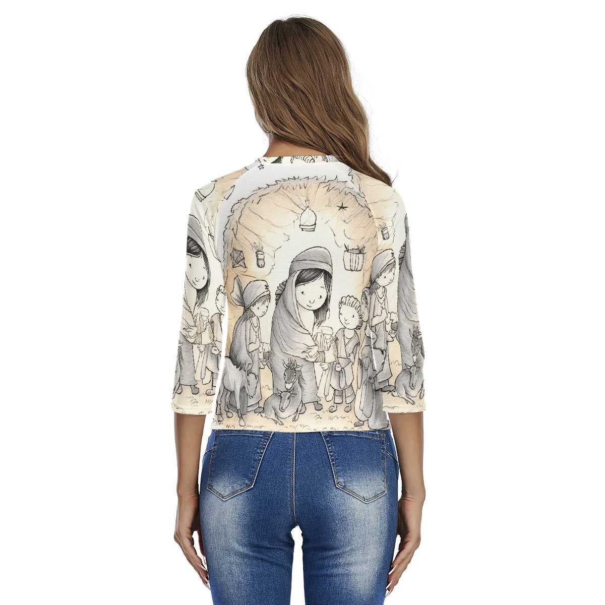 All-Over Print Women's Raglan Sleeves T-shirts