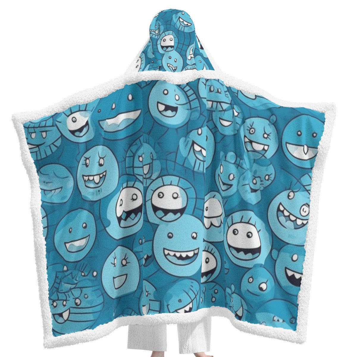 All-Over Print Unisex Wearable Hooded Blanket