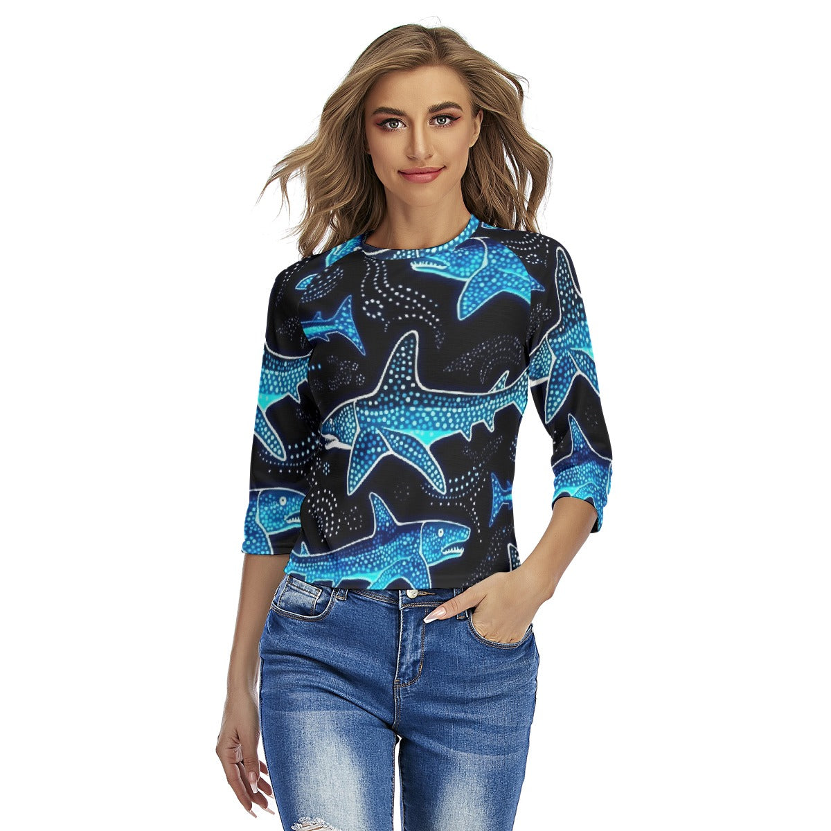 All-Over Print Women's Raglan Sleeves T-shirts