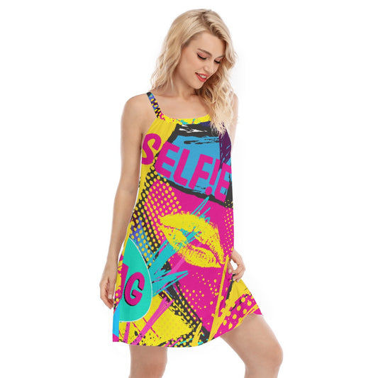 All-Over Print Women's Sleeveless Cami Dress