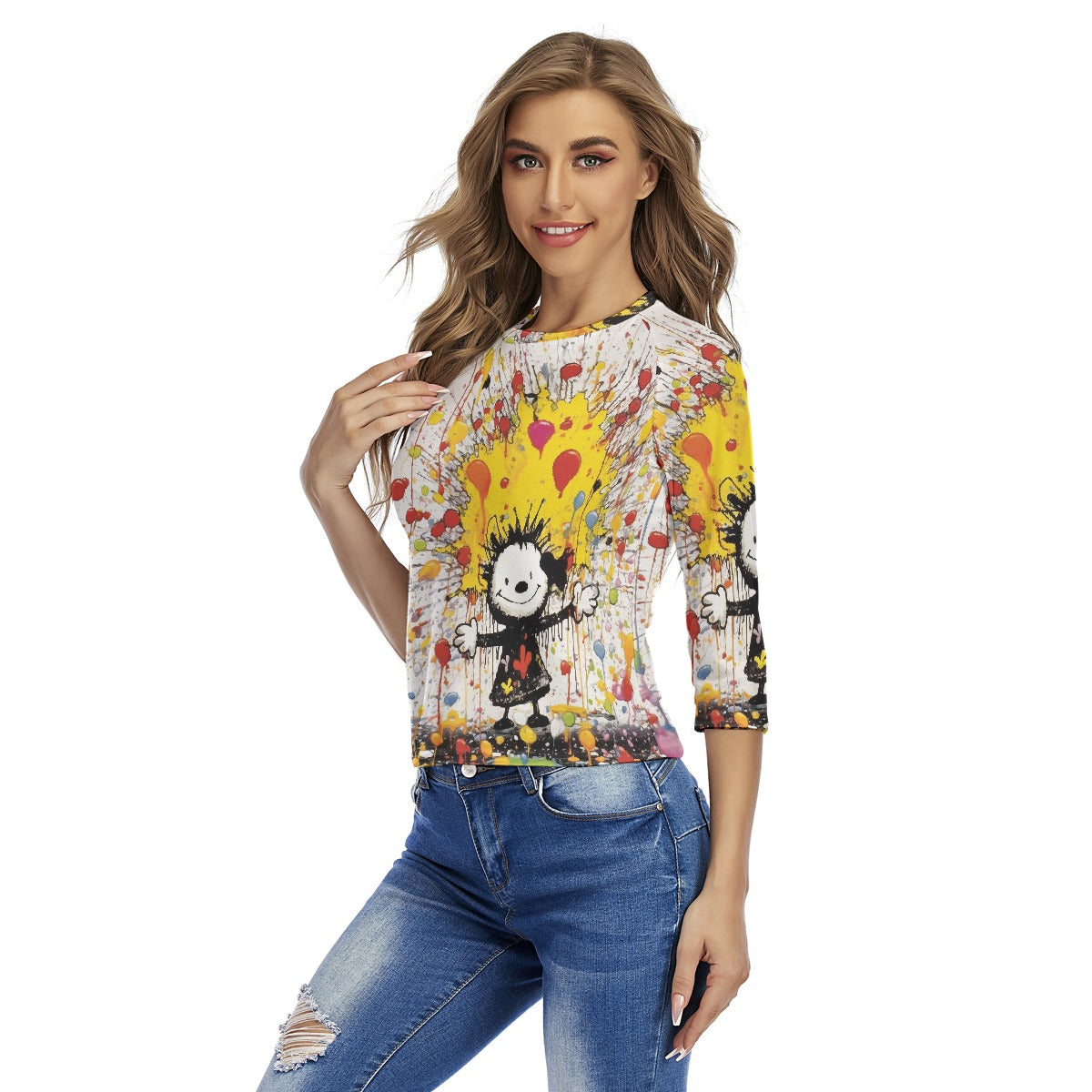 All-Over Print Women's Raglan Sleeves T-shirts