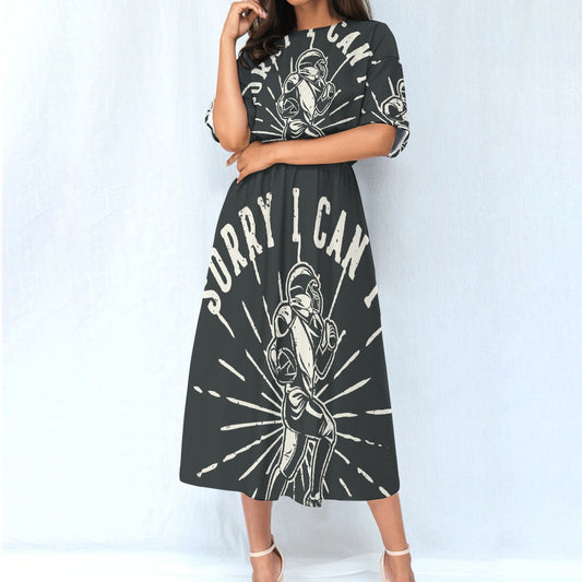 All-Over Print Women's Elastic Waist Dress