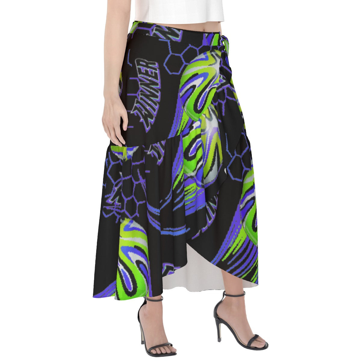 All-Over Print Women's Wrap Skirt