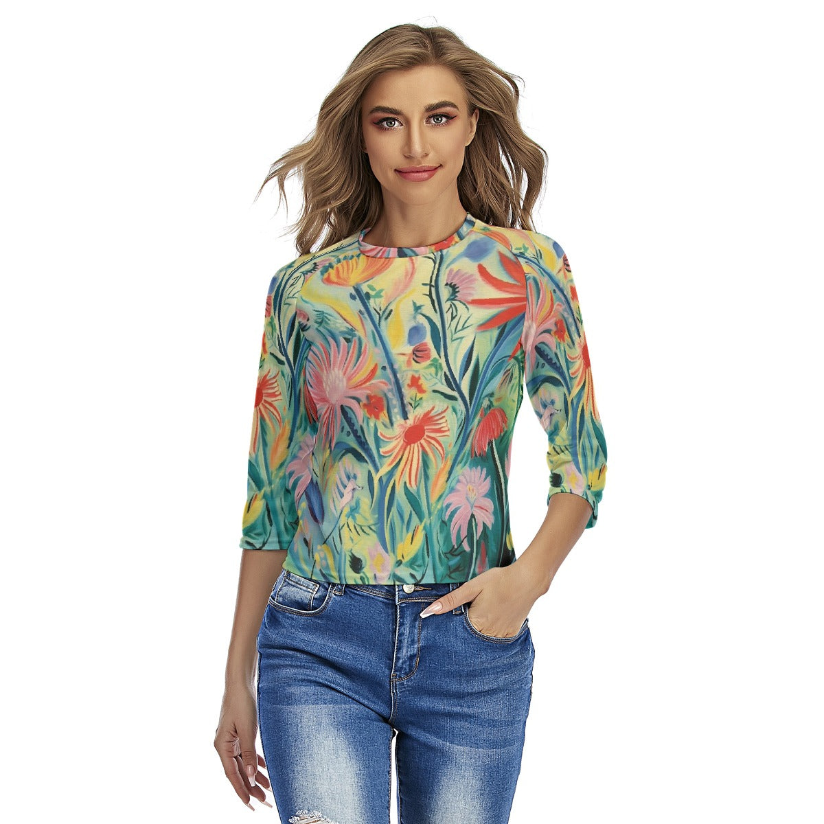 All-Over Print Women's Raglan Sleeves T-shirts