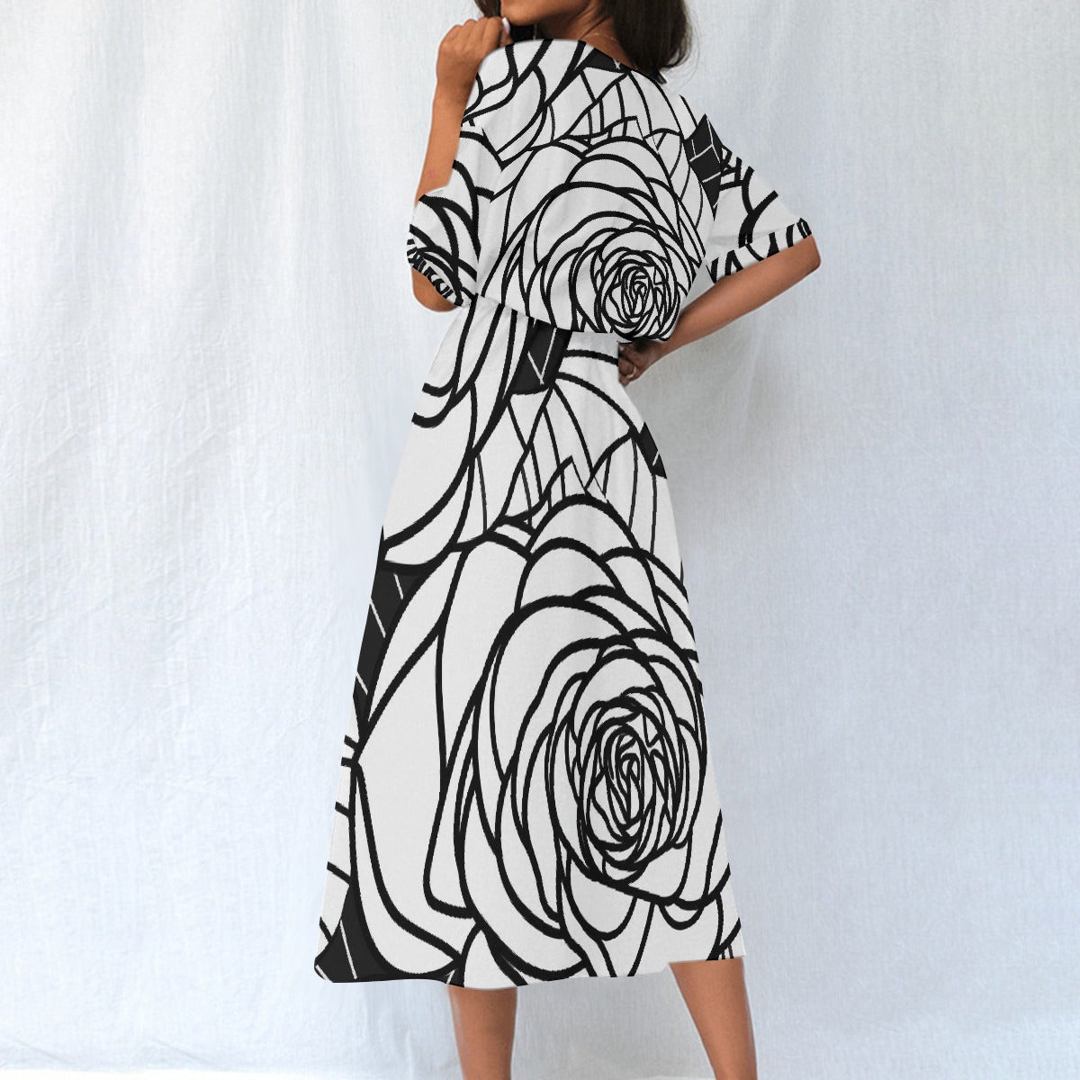 All-Over Print Women's Elastic Waist Dress