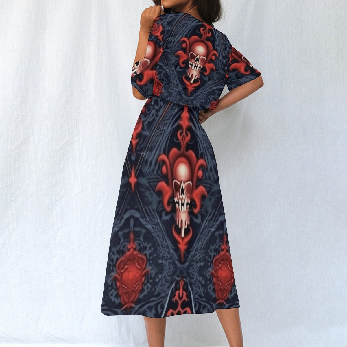 All-Over Print Women's Elastic Waist Dress