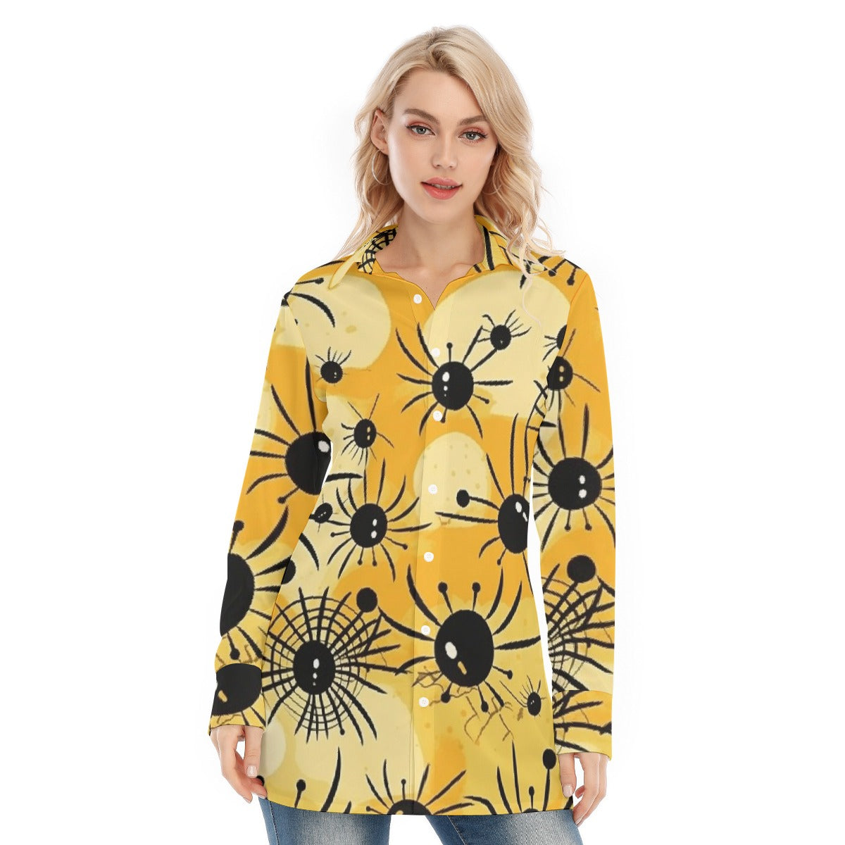 All-Over Print Women's Long Shirt