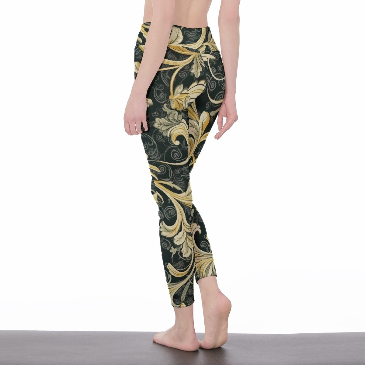 All-Over Print Women's High Waist Leggings | Side Stitch Closure