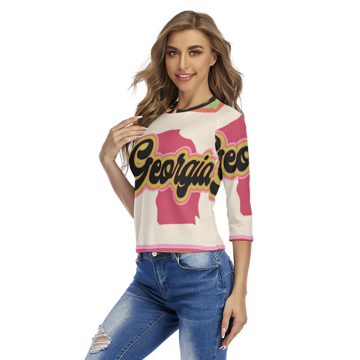 All-Over Print Women's Raglan Sleeves T-shirts