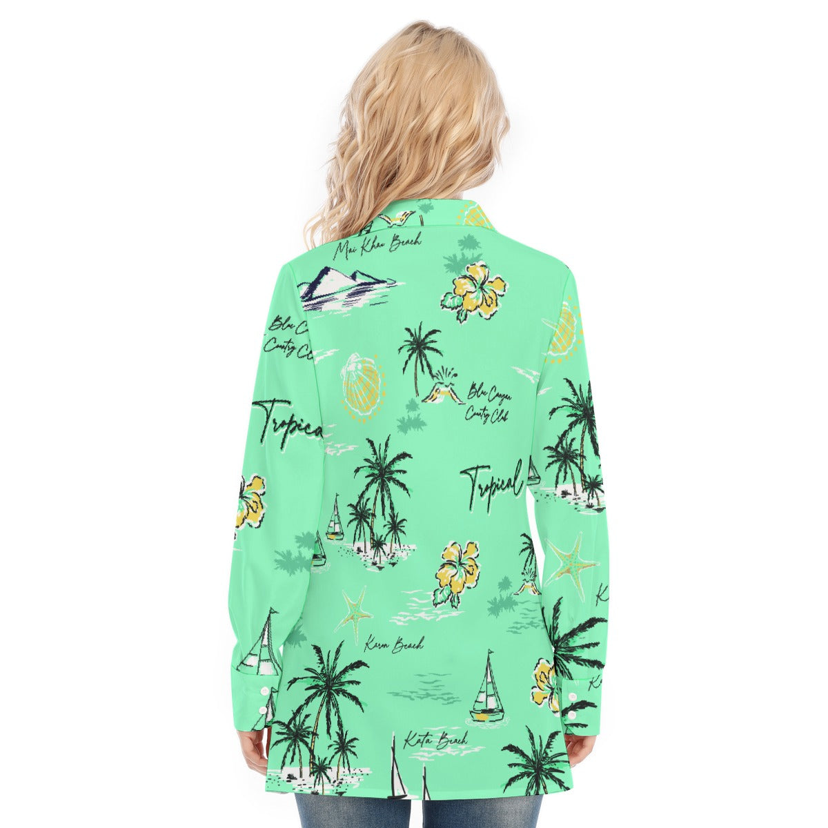 All-Over Print Women's Long Shirt