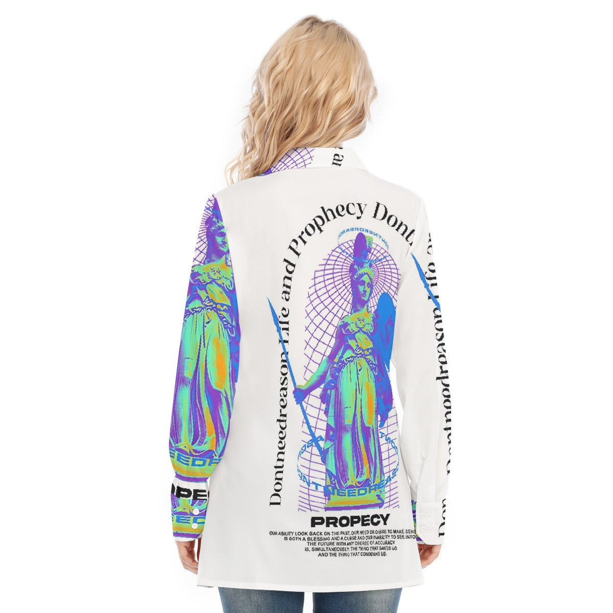 All-Over Print Women's Long Shirt