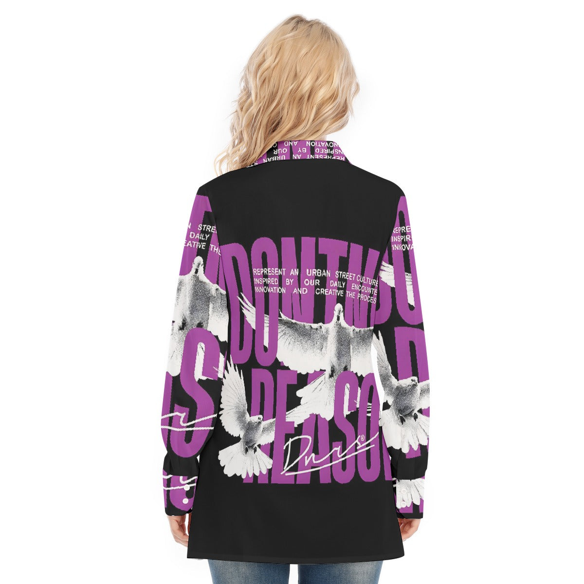 All-Over Print Women's Long Shirt