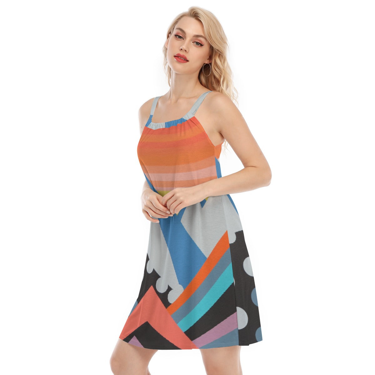 All-Over Print Women's Sleeveless Cami Dress